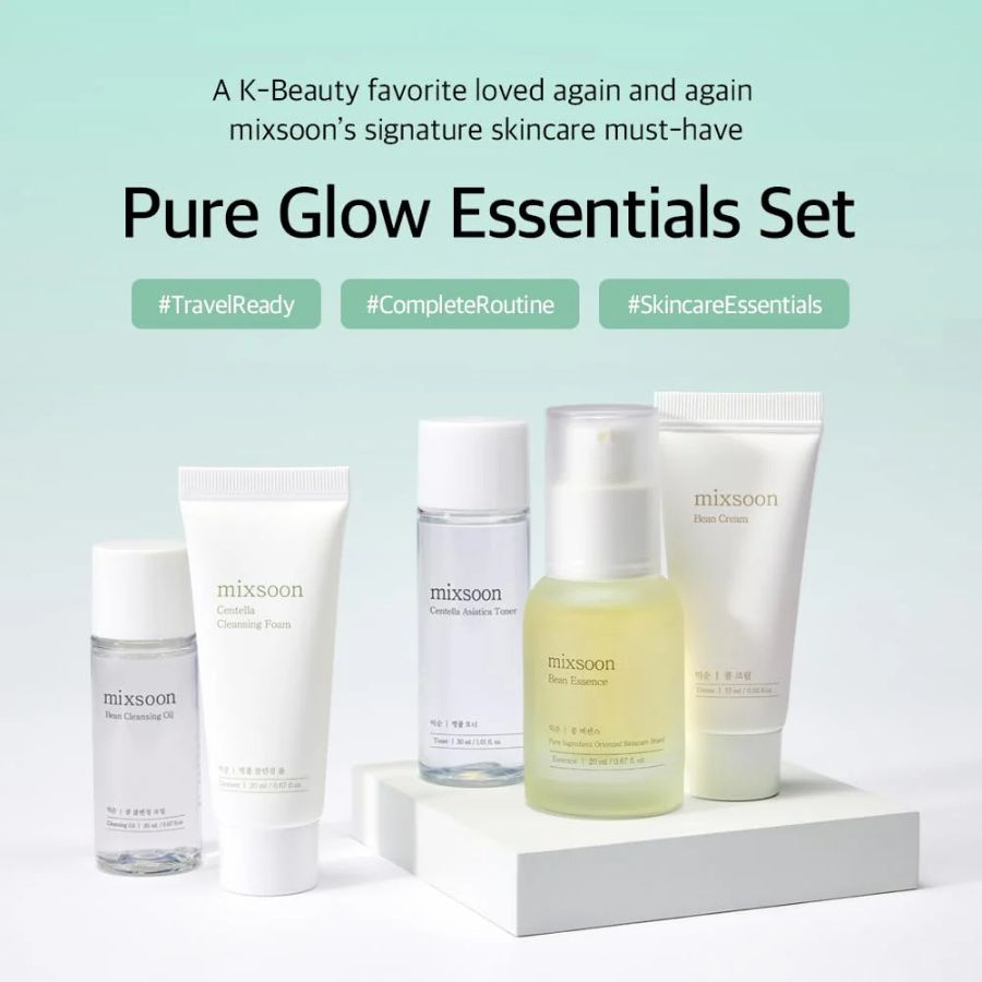 Mixsoon Pure Glow Essentials Set 5 Piezas