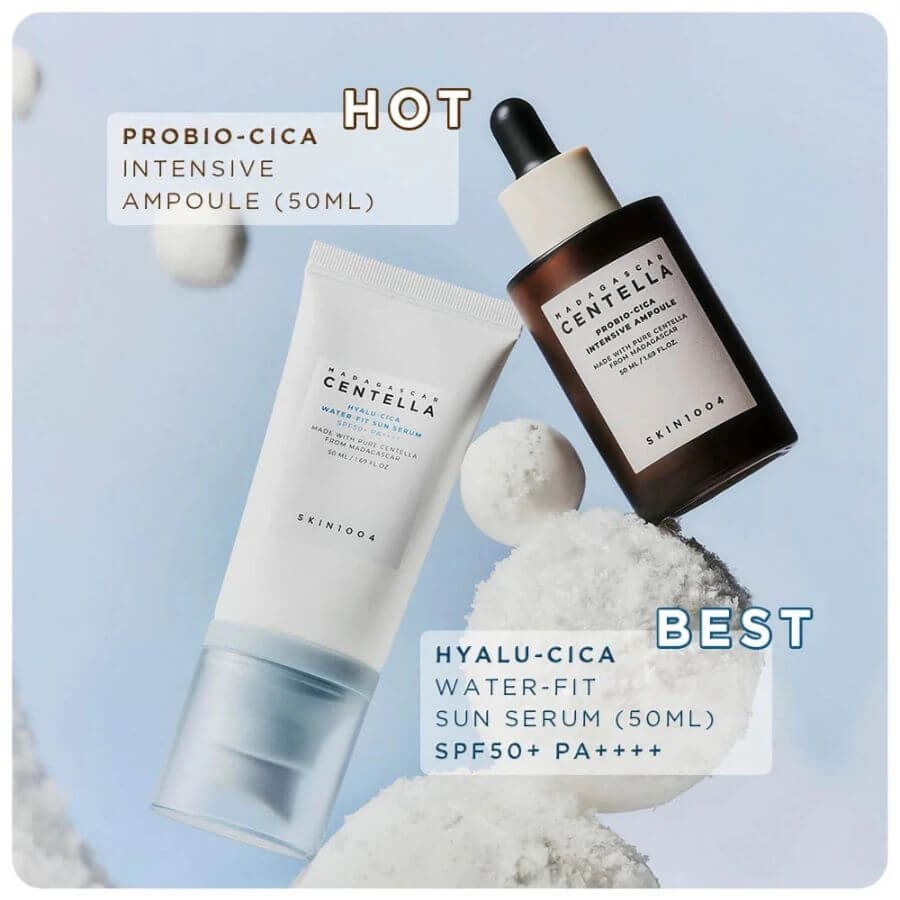 SKIN1004 Glow 1004 Duo: Sun Serum + Probio-Cica Ampoule