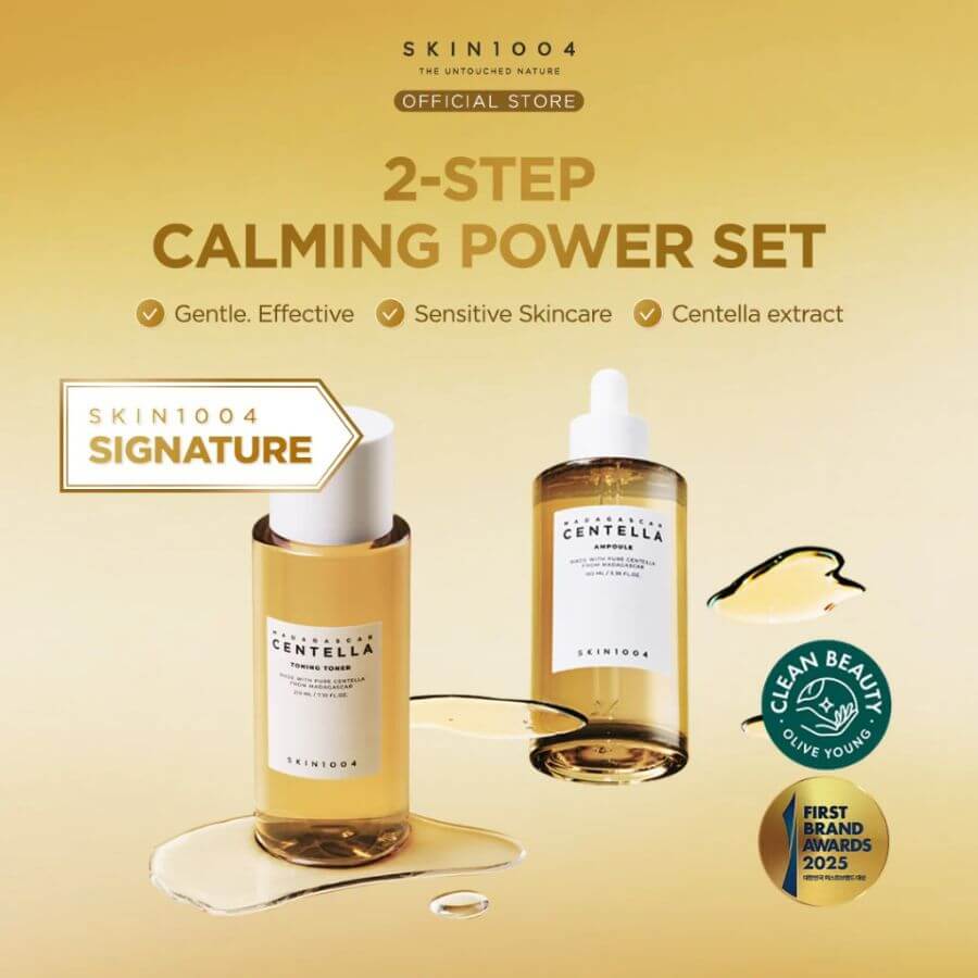 Kit duo Skin1004 Toning Toner y Ampolla 100ml jumbo calma y textura