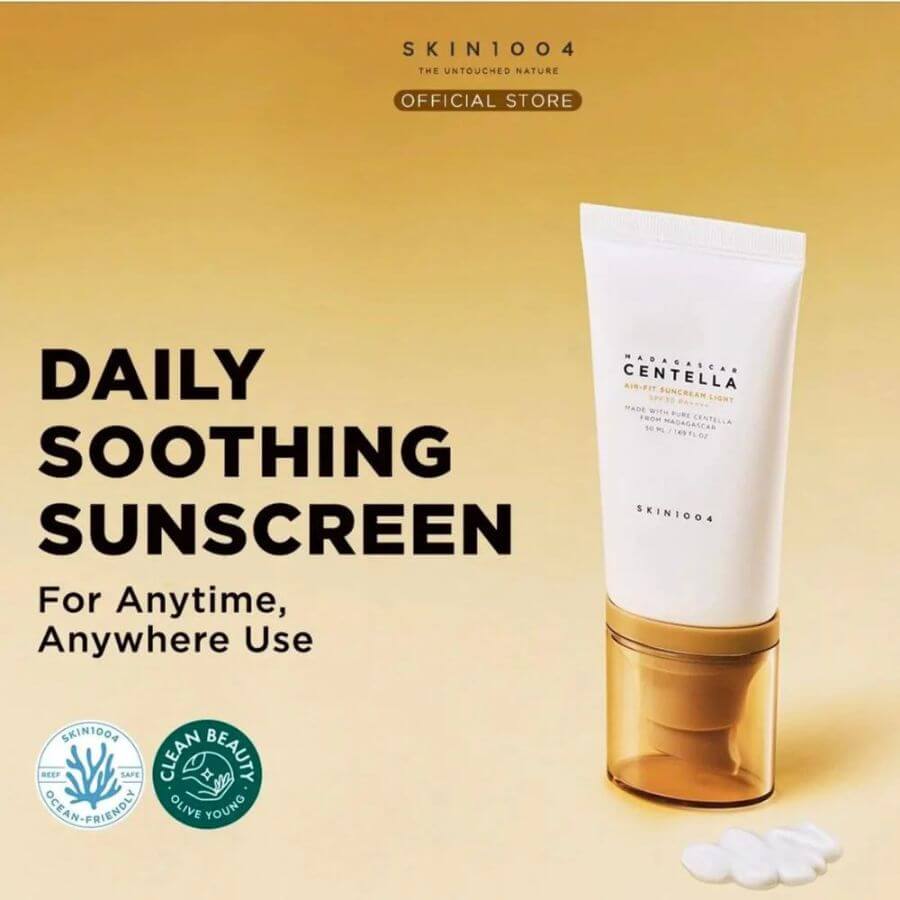 Protector solar mineral Skin1004 Madagascar Centella Air-Fit Suncream Light 50ml