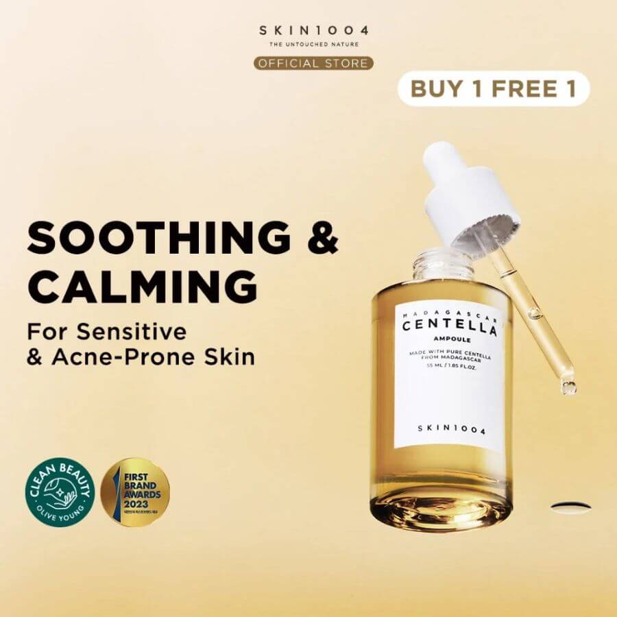Serum facial 100% centella para piel sensible y acné