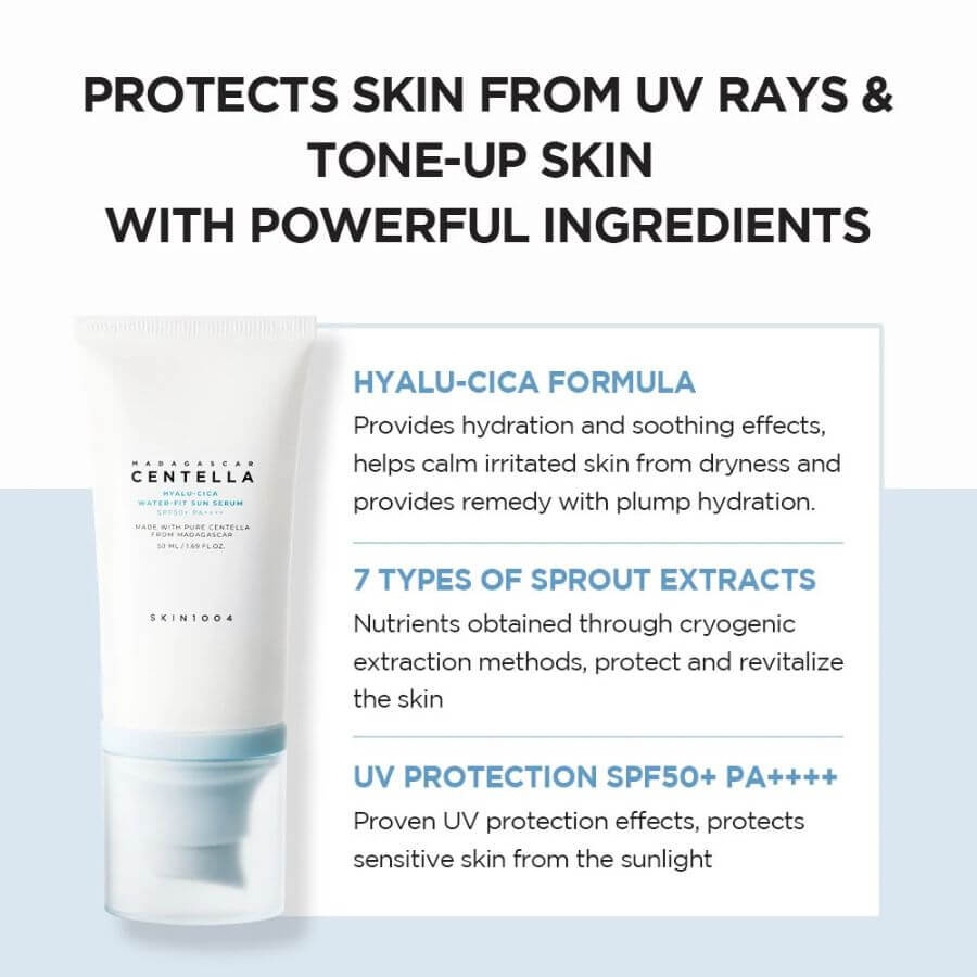 SKIN1004 Madagascar Centella Hyalu-Cica Water-Fit Sun Serum 100ml