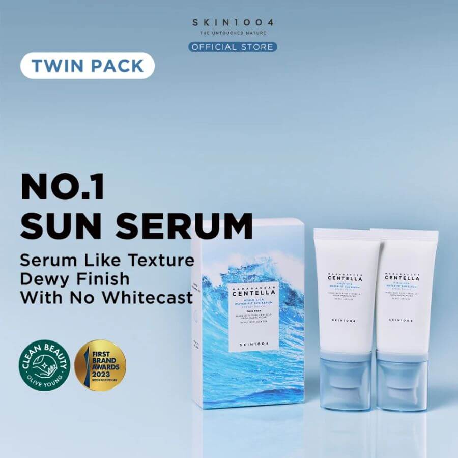 SKIN1004 Madagascar Centella Hyalu-Cica Water-Fit Sun Serum Twin Pack