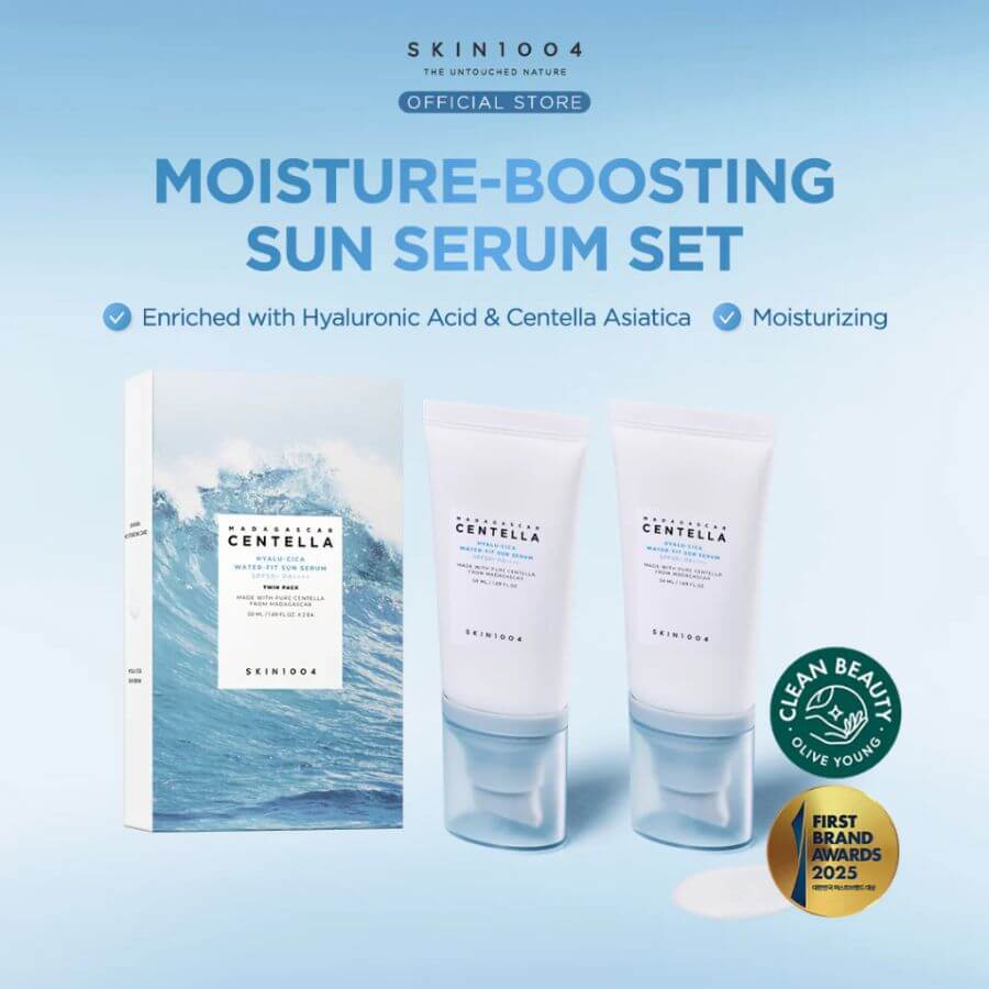 SKIN1004 Madagascar Centella Hyalu-Cica Water-Fit Sun Serum Twin Pack