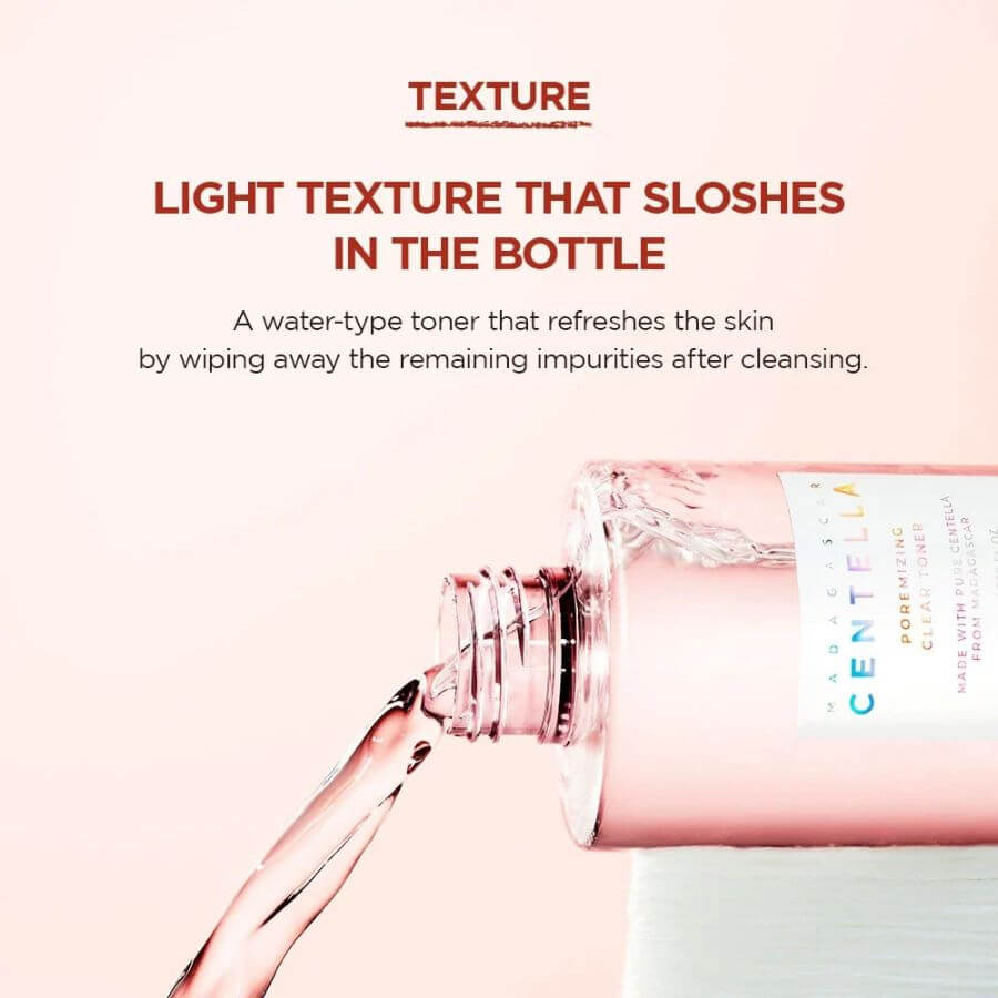 Tónico facial con AHA BHA PHA para alisar textura de la piel