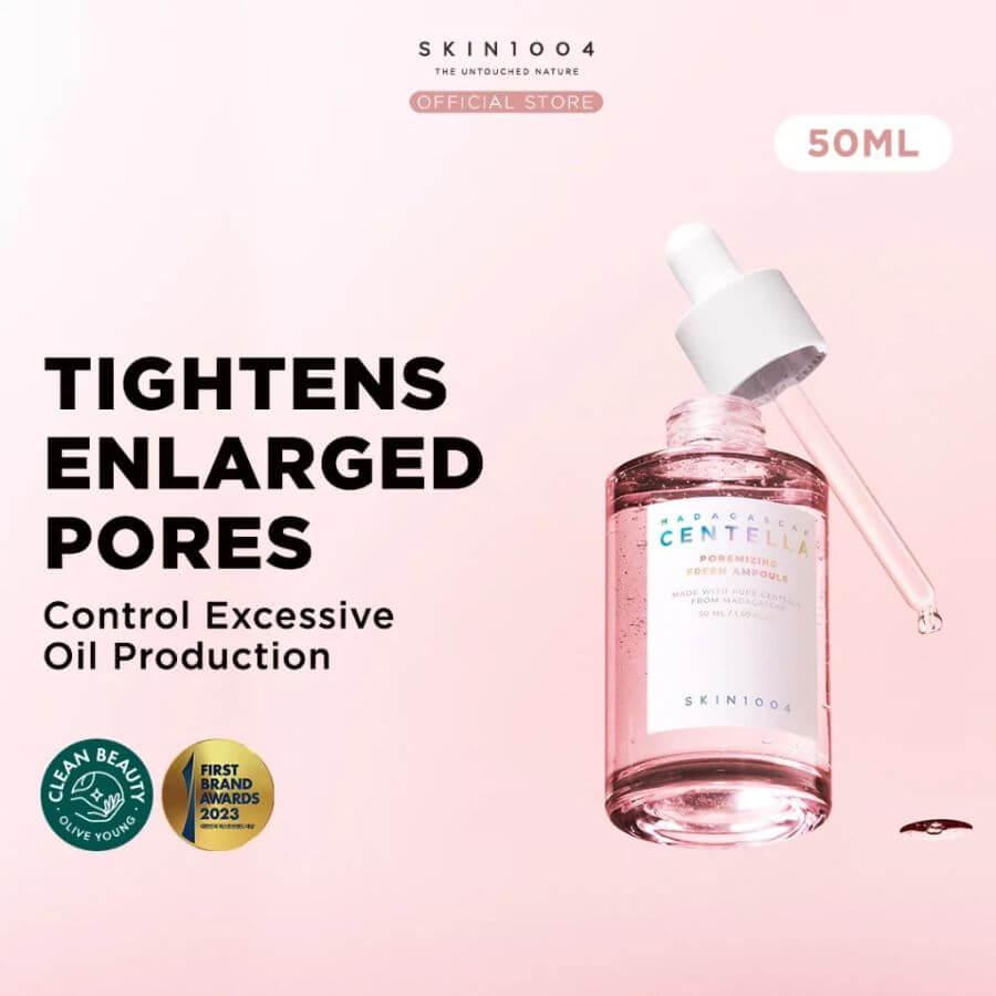 Ampolla rosa Skin1004 Poremizing Fresh Ampoule 50ml para poros y puntos negros