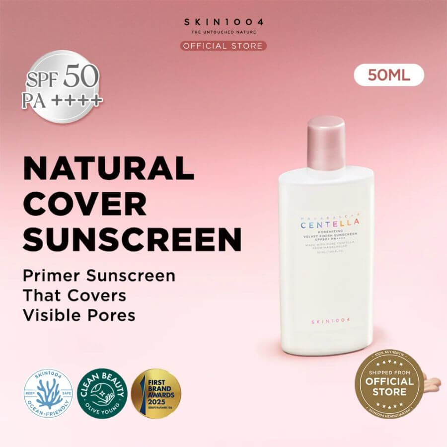 Protector solar Skin1004 Poremizing Velvet Finish efecto primer poros