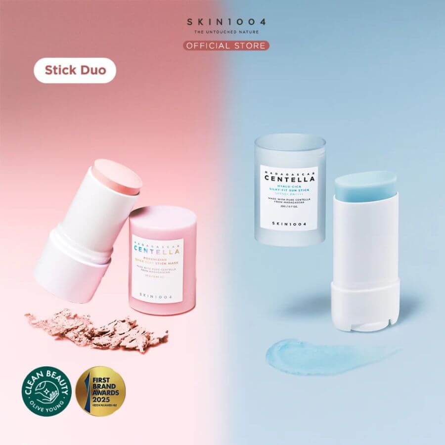 SKIN1004 Stick Duo: Mascarilla de Arcilla + Bloqueador en Barra