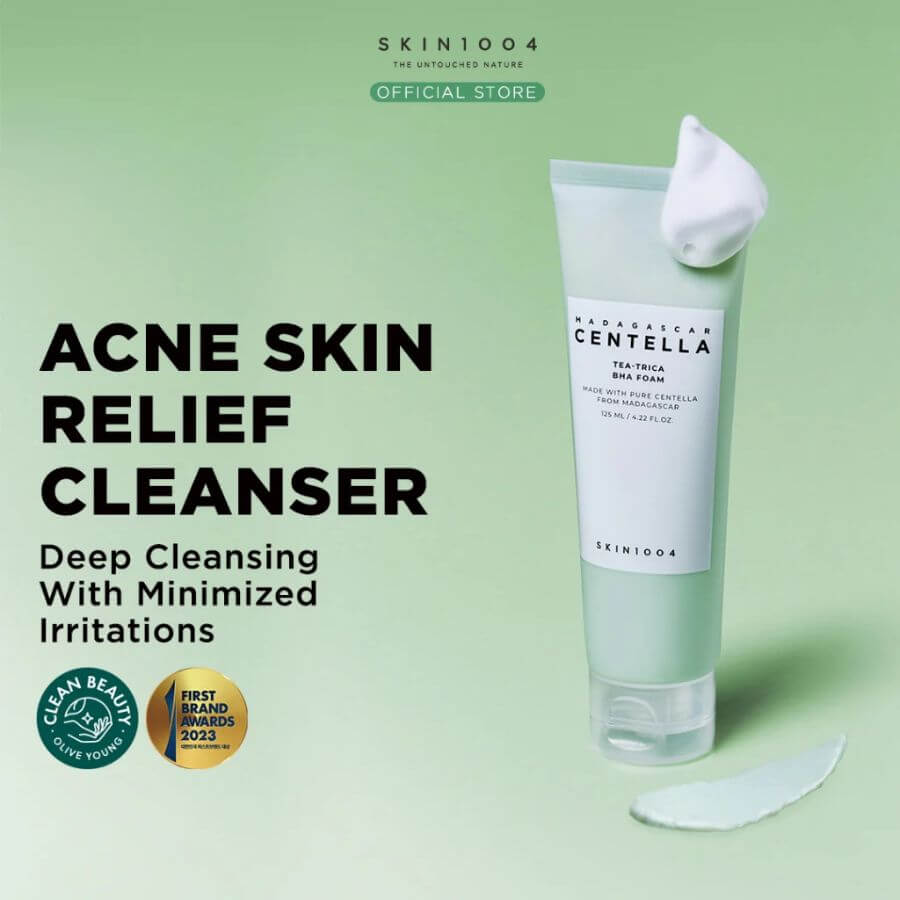 Limpiador facial Skin1004 Tea-Trica BHA Foam para acné y piel grasa