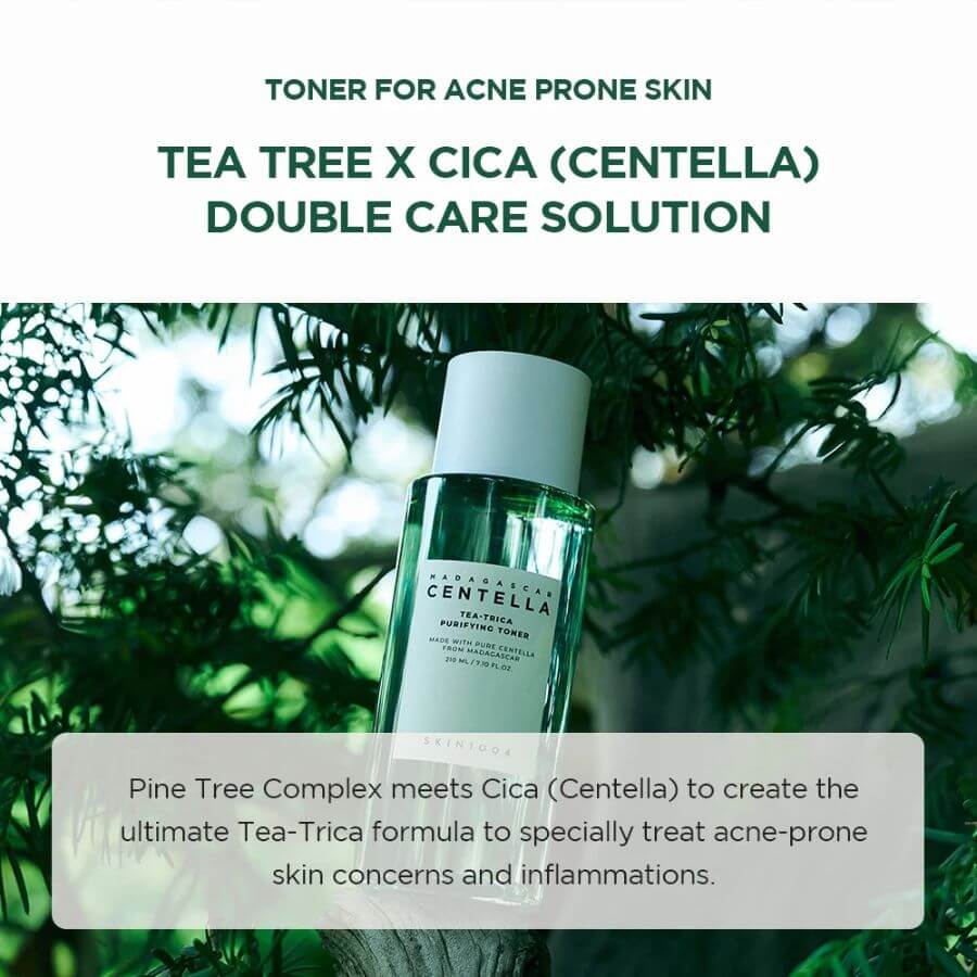Ingredientes tónico Skin1004 Tea Tree y Centella Asiática control de poros
