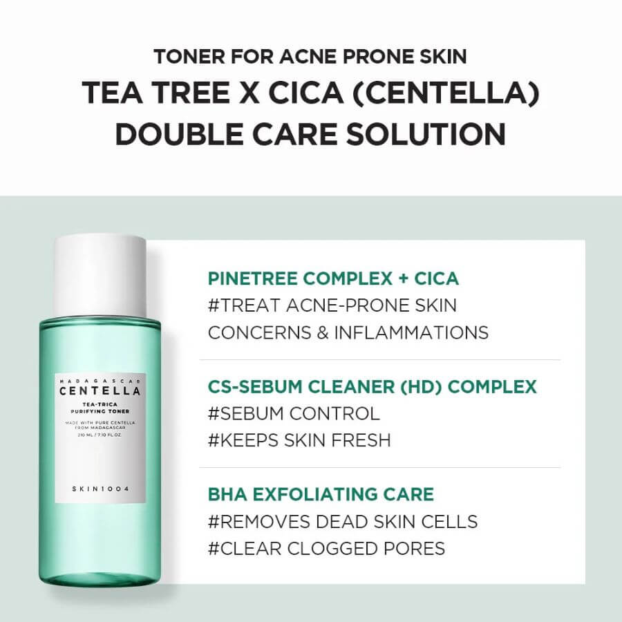 Tónico facial Skin1004 Tea-Trica Purifying Toner con BHA
