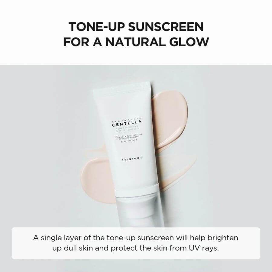 Crema solar efecto maquillaje natural y antimanchas Skin1004